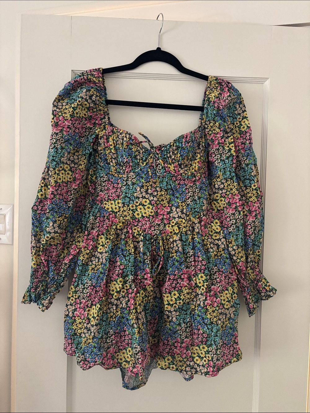 For Love And Lemons Multicolor Floral Mini Dress